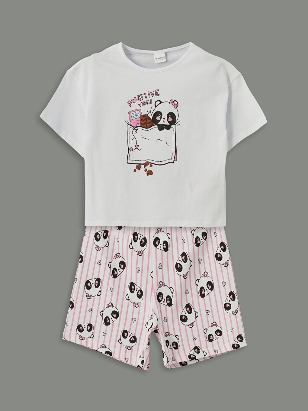 Girl WHITE Shortie Pyjama Set -S5I655Z1-Q6K