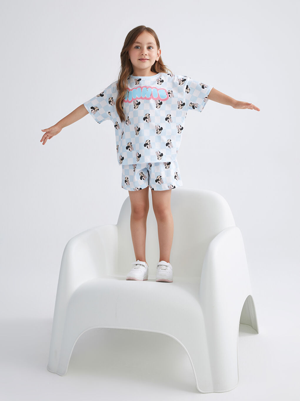 LCW Kids Girl WHITE Shortie Pyjama Set -S5I668Z1-LU7