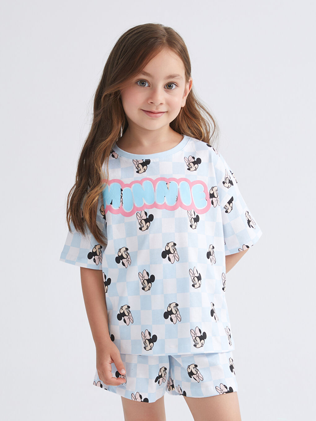 LCW Kids Girl WHITE Shortie Pyjama Set -S5I668Z1-LU7
