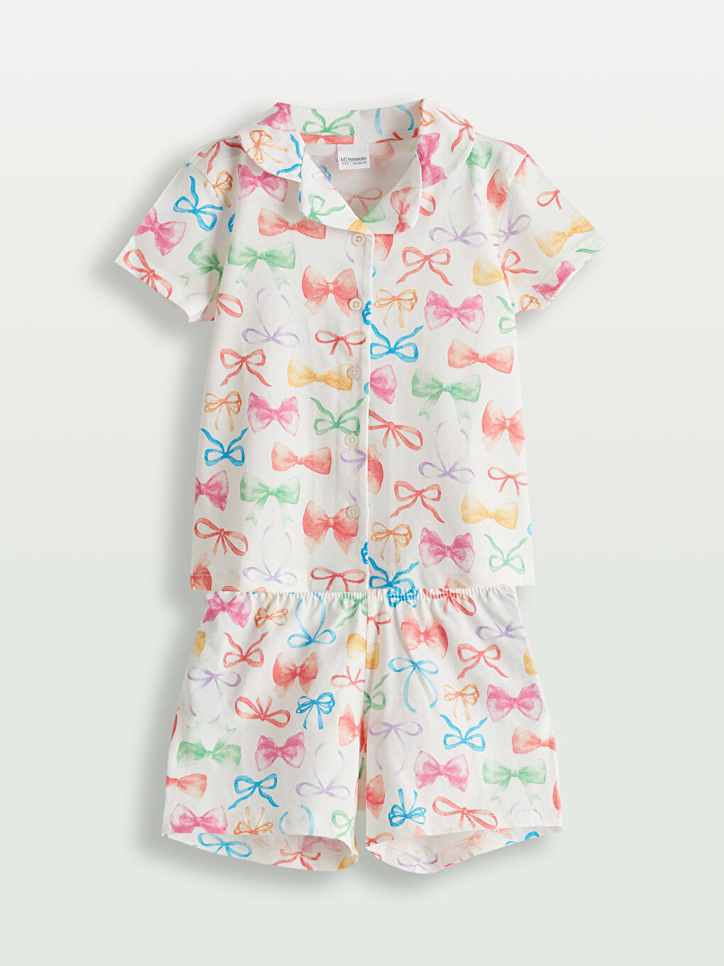 Girl ECRU Shortie Pyjama Set -S5I673Z1-LRA