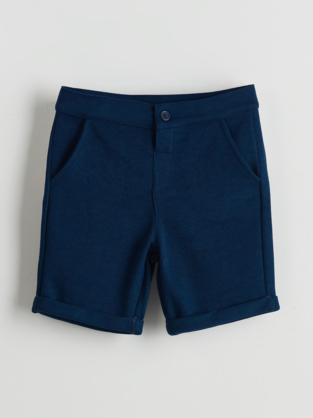LCW Kids Lacivert Beli Lastikli Basic Erkek Çocuk Şort