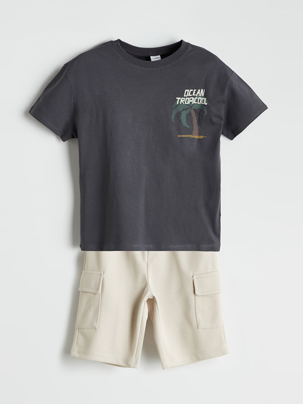 LCW Kids Crew Neck Boys' T-Shirt and Shorts 2 Pack -S5I705Z1-HEF