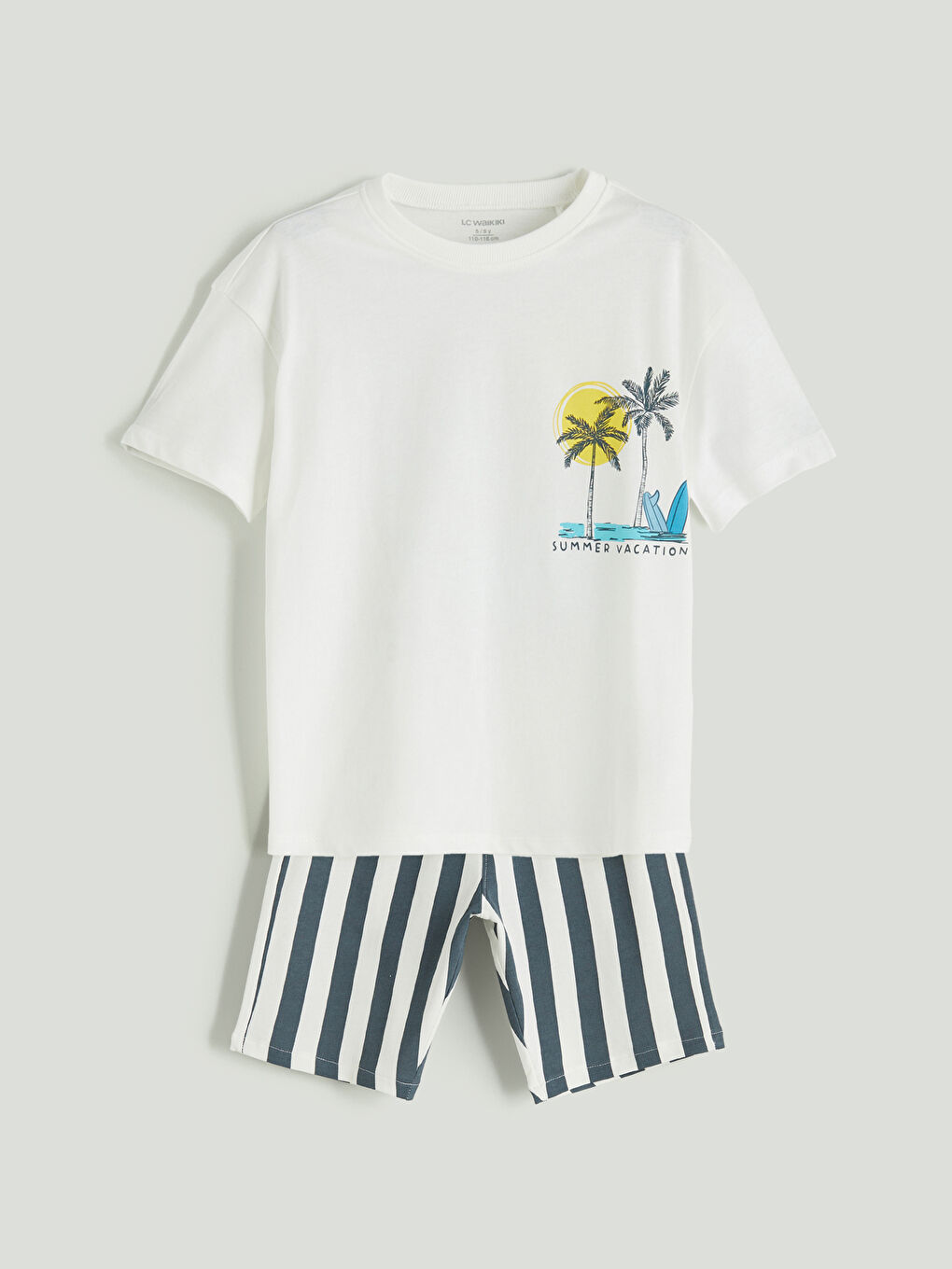 LCW Kids Printed Boys' T-Shirt and Shorts 2 Pack -S5I712Z1-R9J