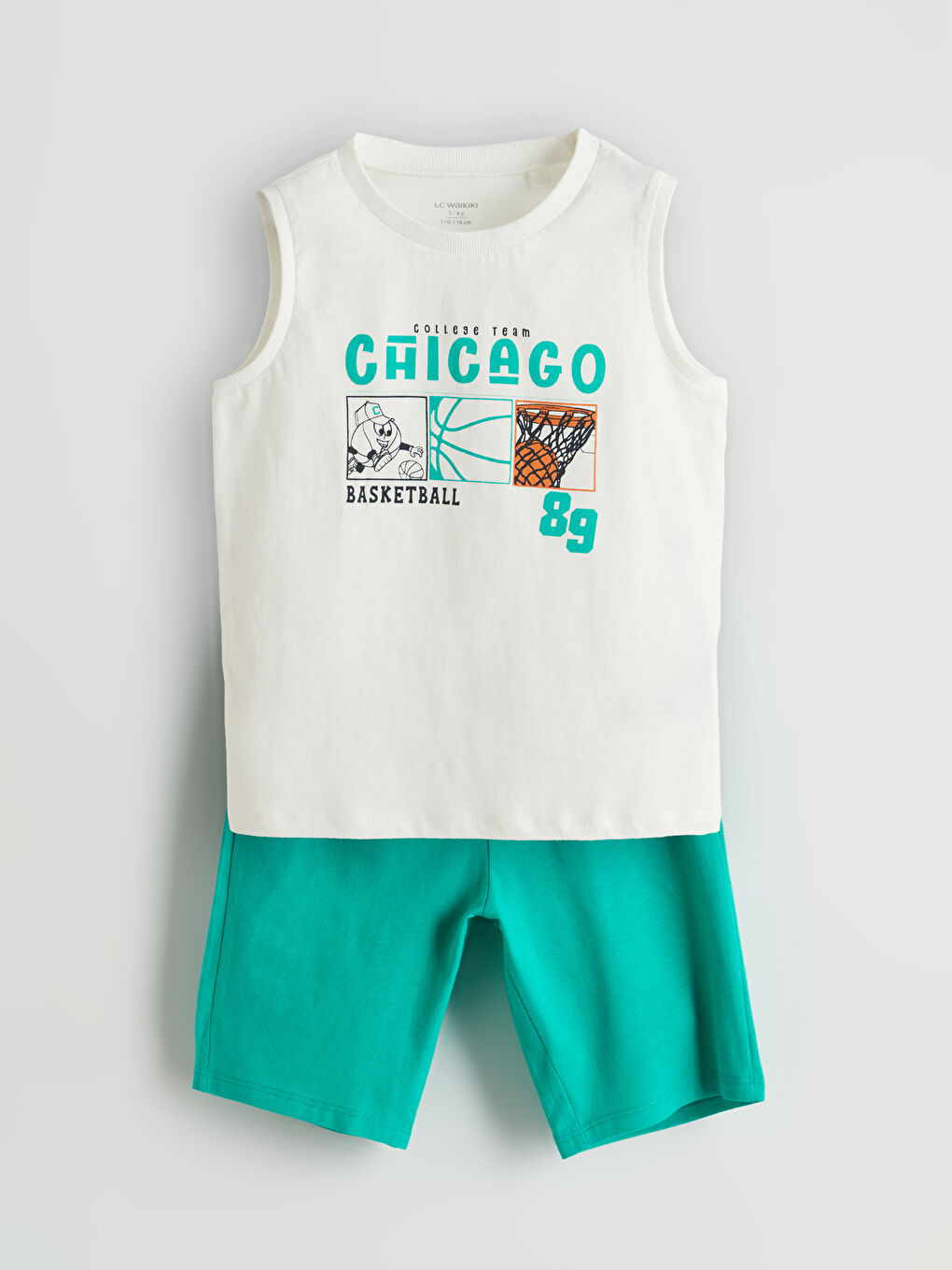 LCW Kids Printed Boys' Tank Top and Shorts 2 Pack -S5I737Z1-R9J