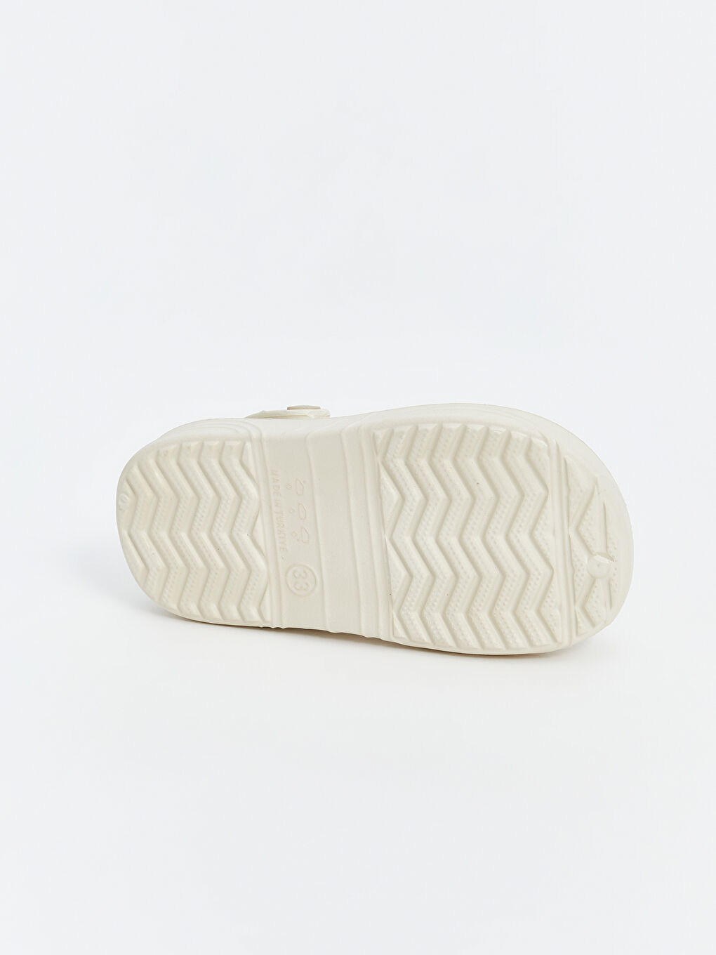 Bej Baskılı Kız Çocuk Plaj Sandaleti-3