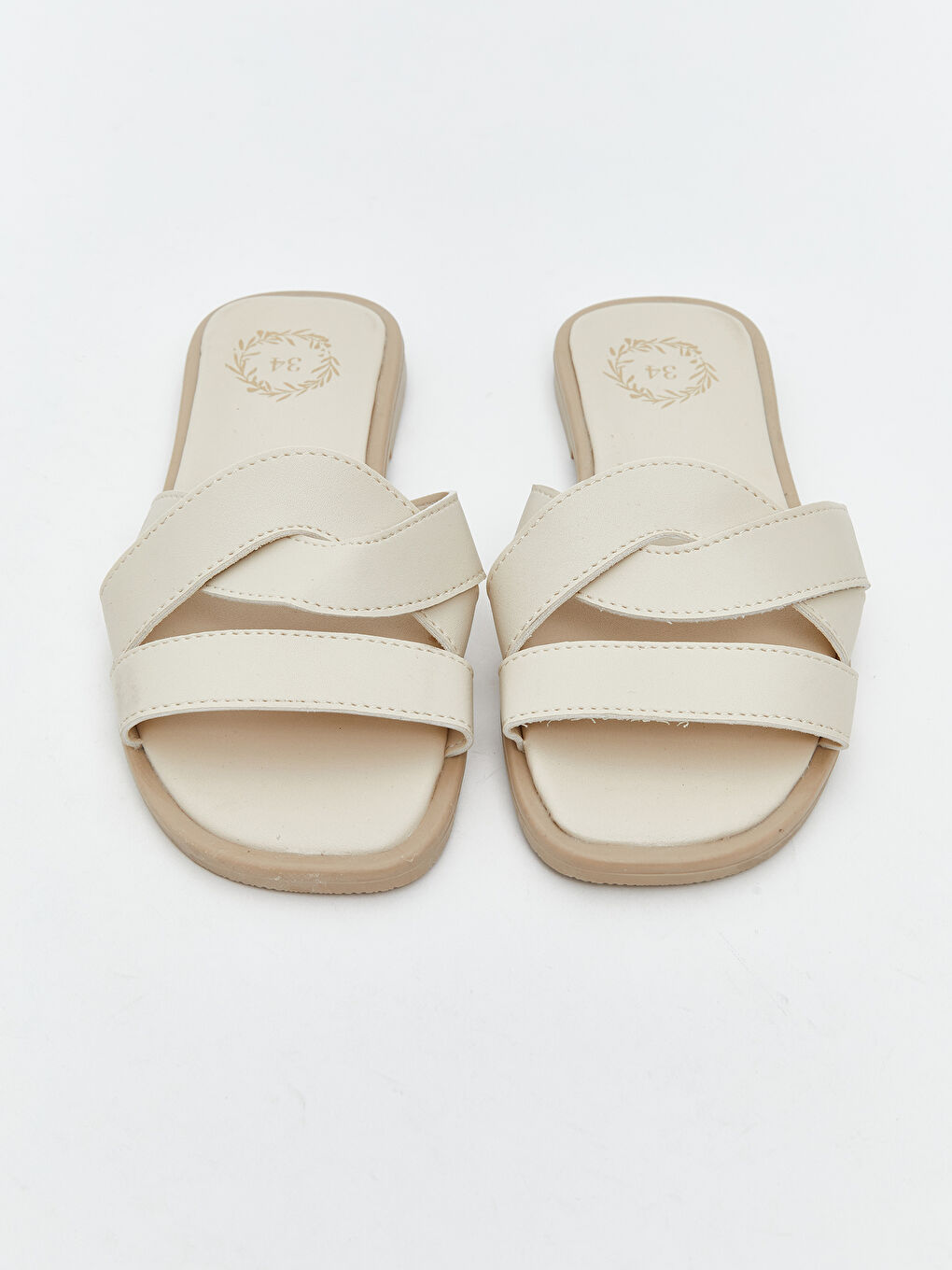 Gri Deri Görünümlü Kız Çocuk Terlik-2