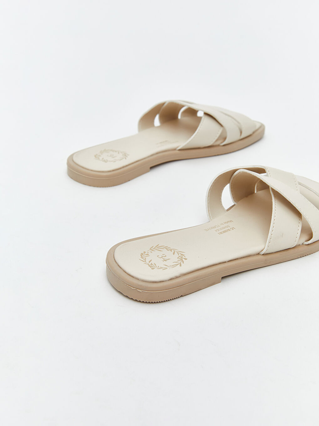 Gri Deri Görünümlü Kız Çocuk Terlik-4