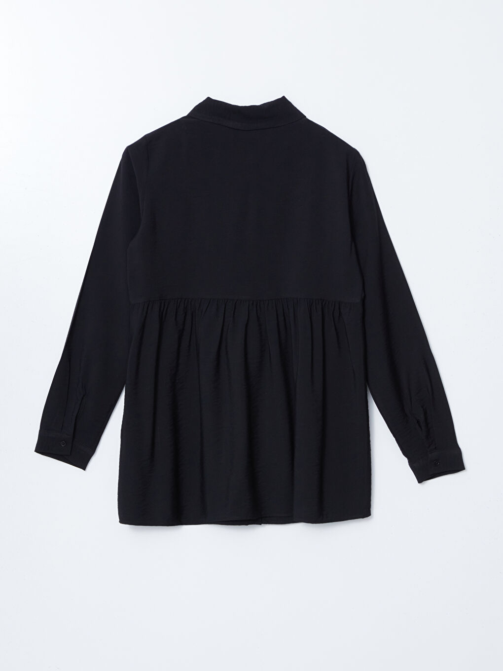 Siyah Regular Fit Kadın Gömlek Tunik-5