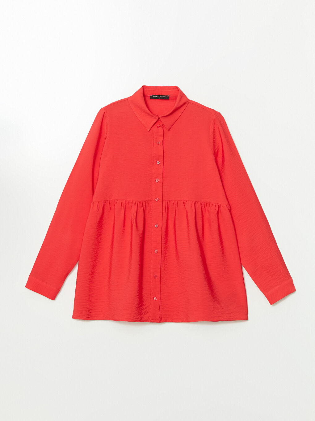 Kırmızı Regular Fit Kadın Gömlek Tunik-4