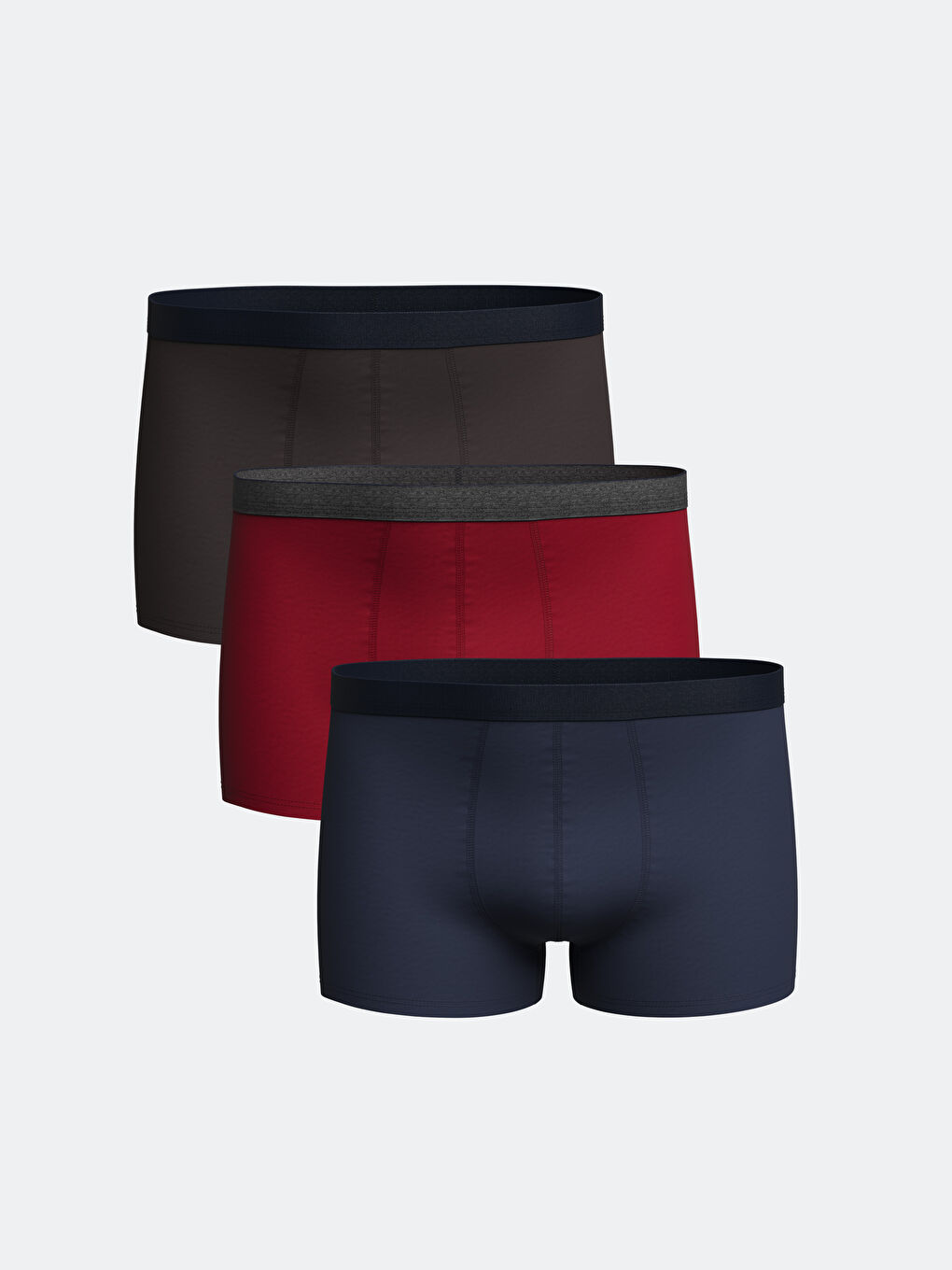 Karışık Standart Kalıp Pamuklu Esnek Erkek Boxer 3'lü