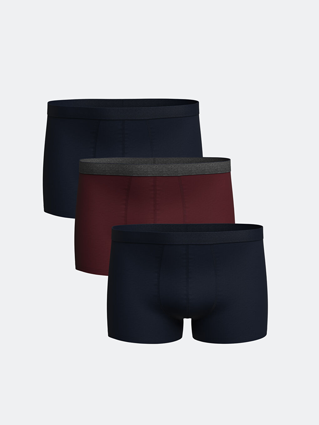 Karışık Standart Kalıp Pamuklu Esnek Erkek Boxer 3'lü