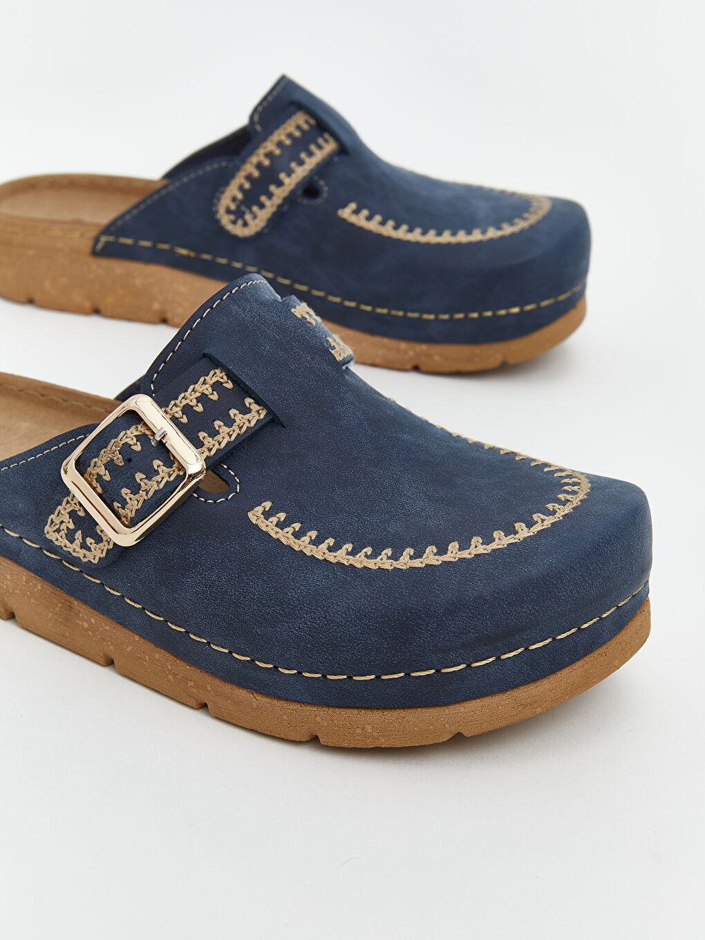 Lacivert Süet Görünümlü Kadın Ev Terliği-2