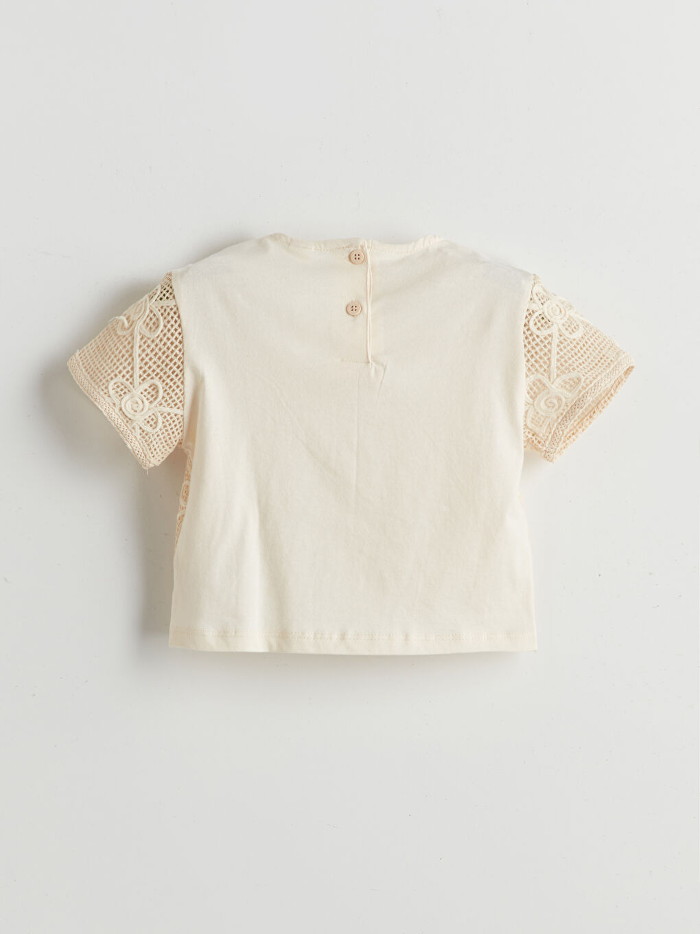 Crew Neck Embroidered Girl's T-Shirt -S5I958Z1-DEE
