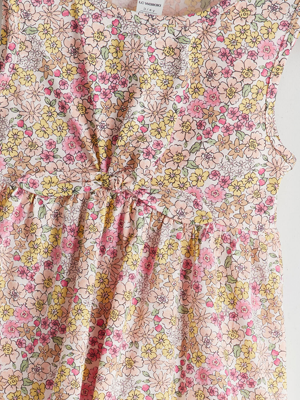 Crew Neck Floral Girls' Dress -S5I986Z1-LT4