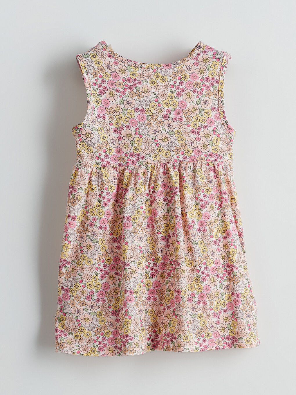 Crew Neck Floral Girls' Dress -S5I986Z1-LT4