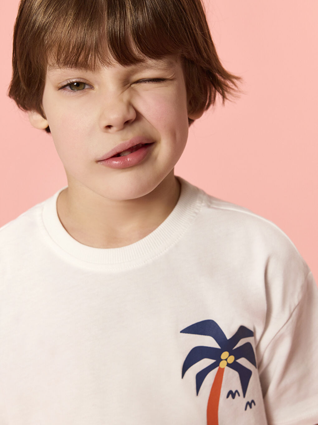 Crew Neck Printed Boys' T-Shirt and Shorts 2 Pack -S5IA33Z1-R9J
