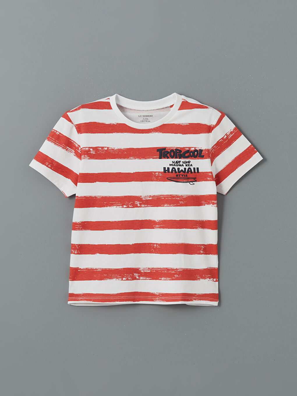 LCW Kids Crew Neck Striped Boys' T-Shirt -S5IA37Z1-LU7