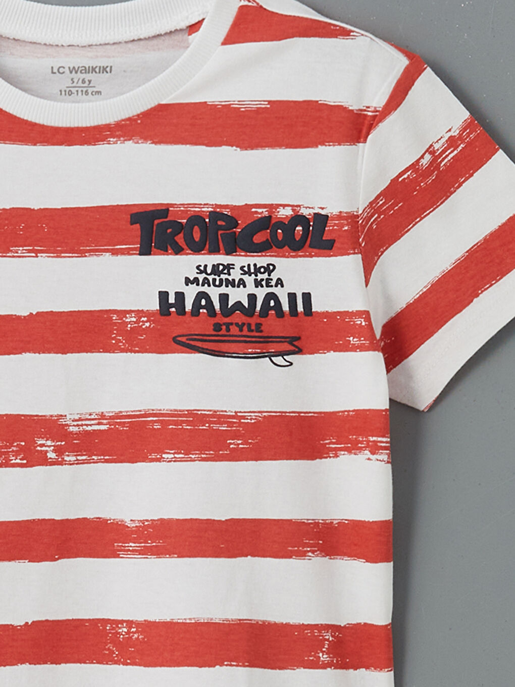 LCW Kids Crew Neck Striped Boys' T-Shirt -S5IA37Z1-LU7