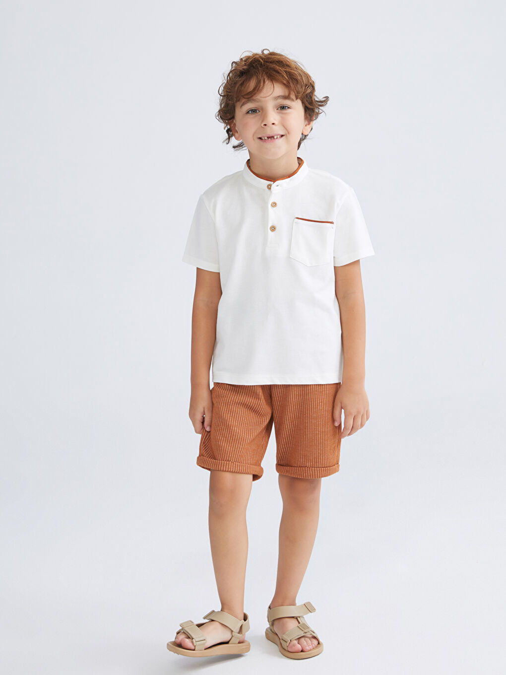 تيشيرت بيكيه أولاد وبنطلون - عبوة 2-1