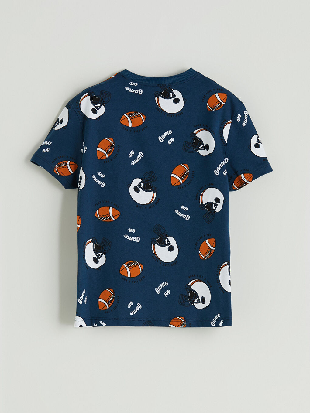 İndigo Bisiklet Yaka Baskılı Erkek Çocuk Tişört-2