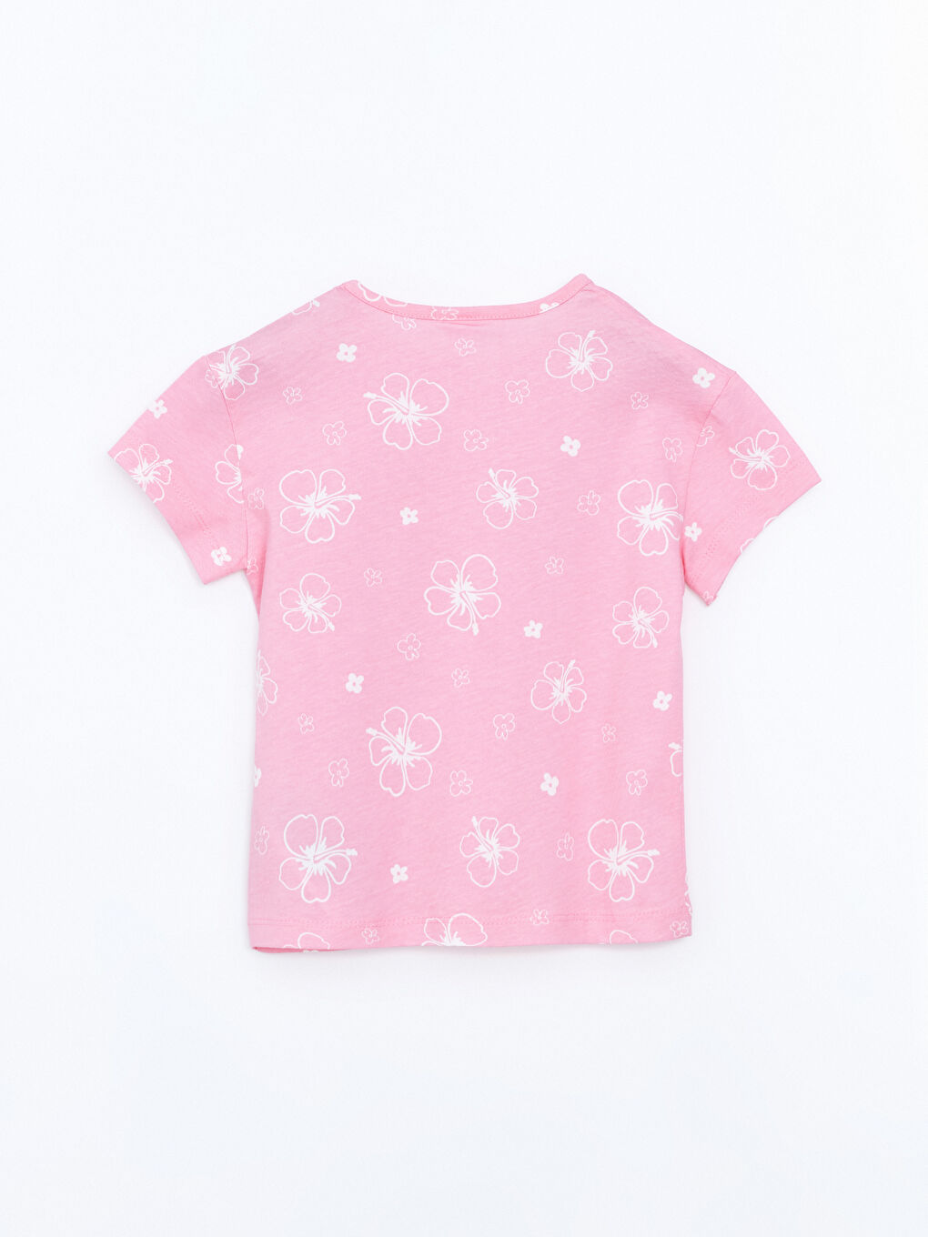 Crew Neck Printed Girls' T-Shirt And Shorts Set (2 Pieces) -S5IA90Z1-LT9