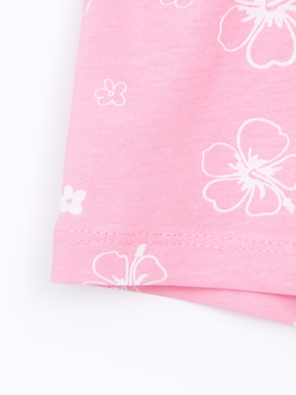 Crew Neck Printed Girls' T-Shirt And Shorts Set (2 Pieces) -S5IA90Z1-LT9