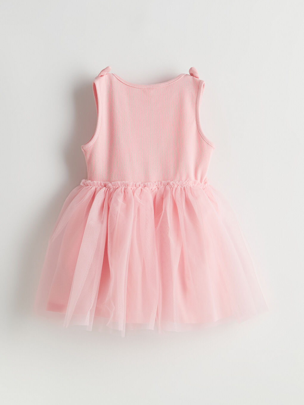 LCW Kids Pembe Nakışlı Kız Çocuk Kaşkorse Elbise - 2