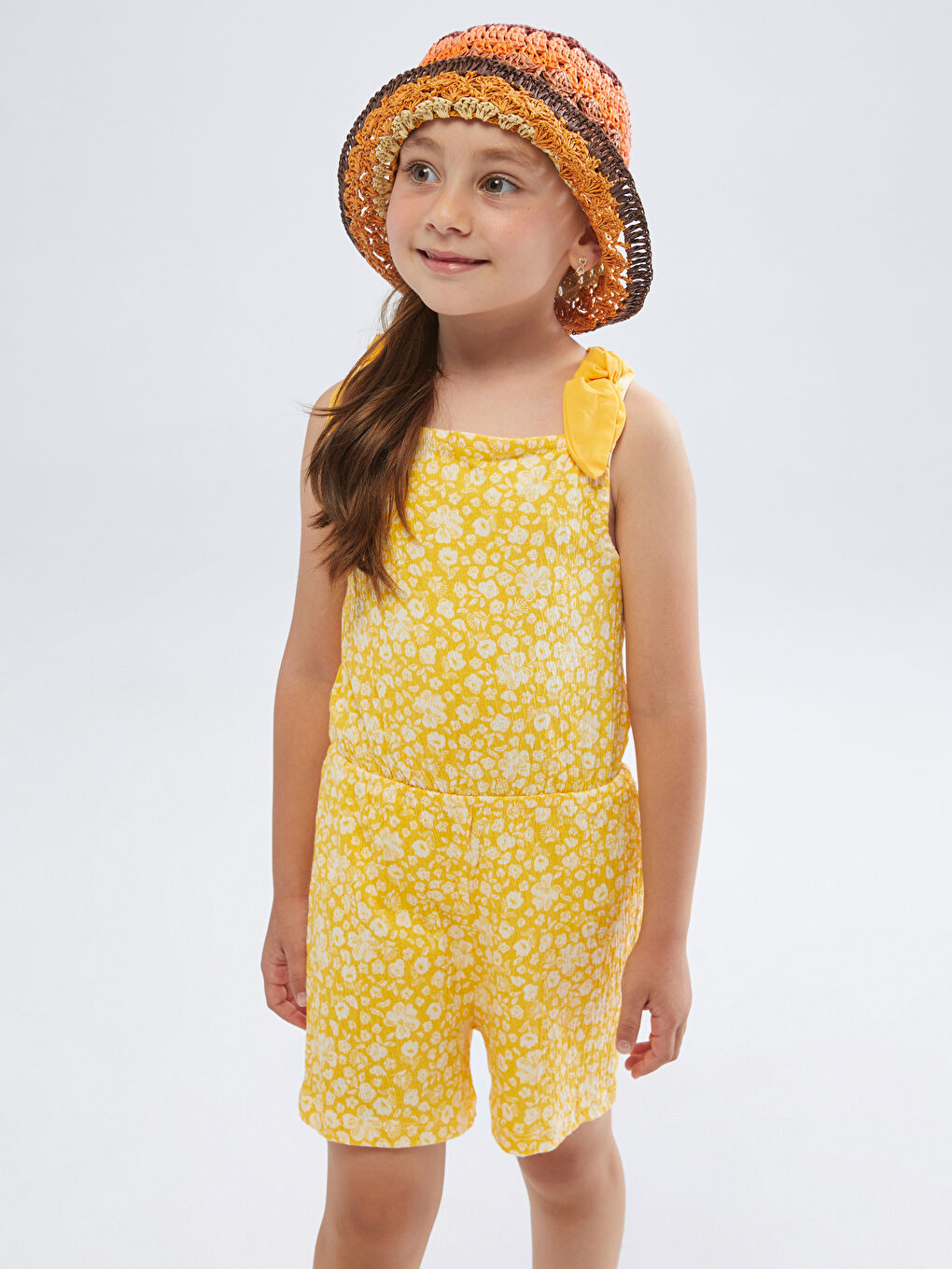 LCW Kids جەمپسوتی کچان بە یاخەی چوارگۆشە و گوڵدار -S5IB63Z1-LSR