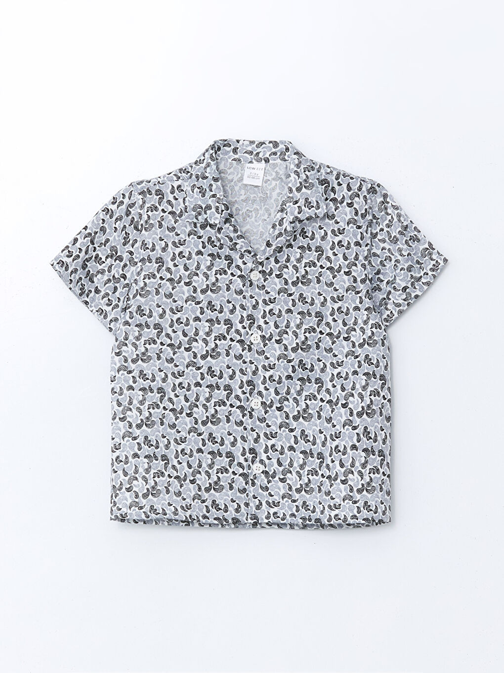 Karışık Resort Yaka Desenli Erkek Çocuk Gömlek