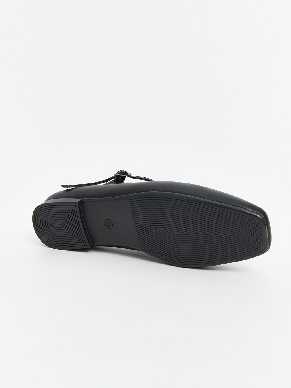 Siyah Kare Burun Kadın Babet-5