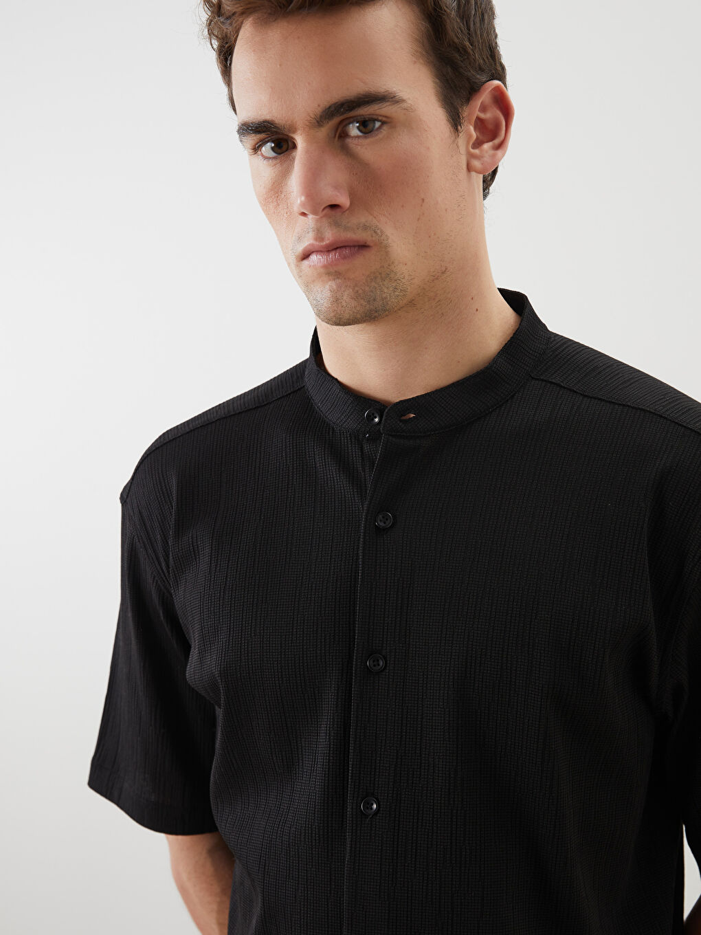 Regular Fit Short Sleeve Men's Shirt-1