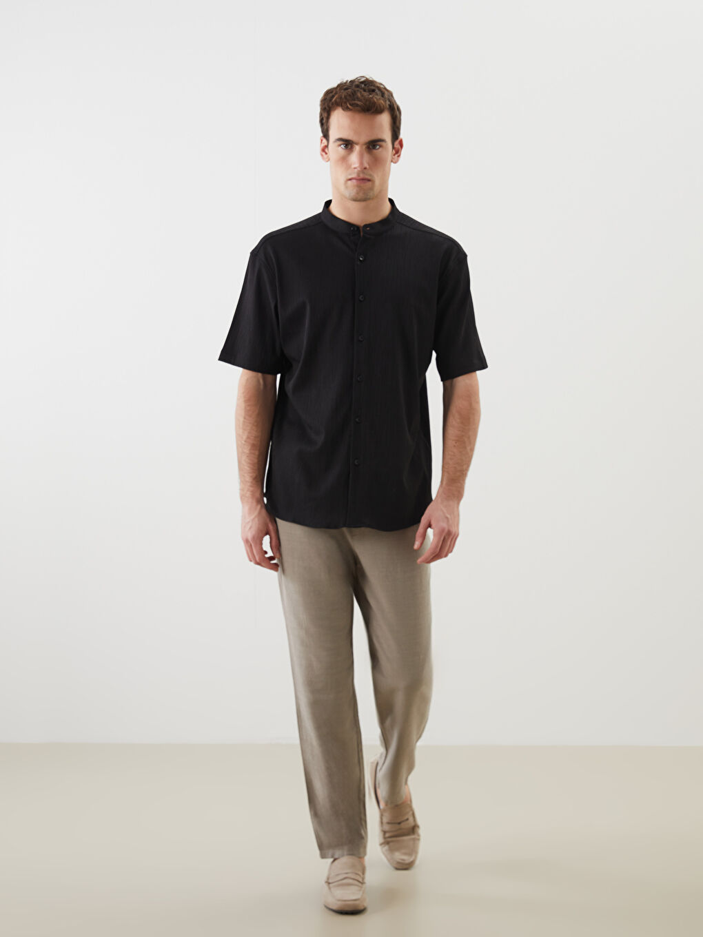 Regular Fit Short Sleeve Men's Shirt-3