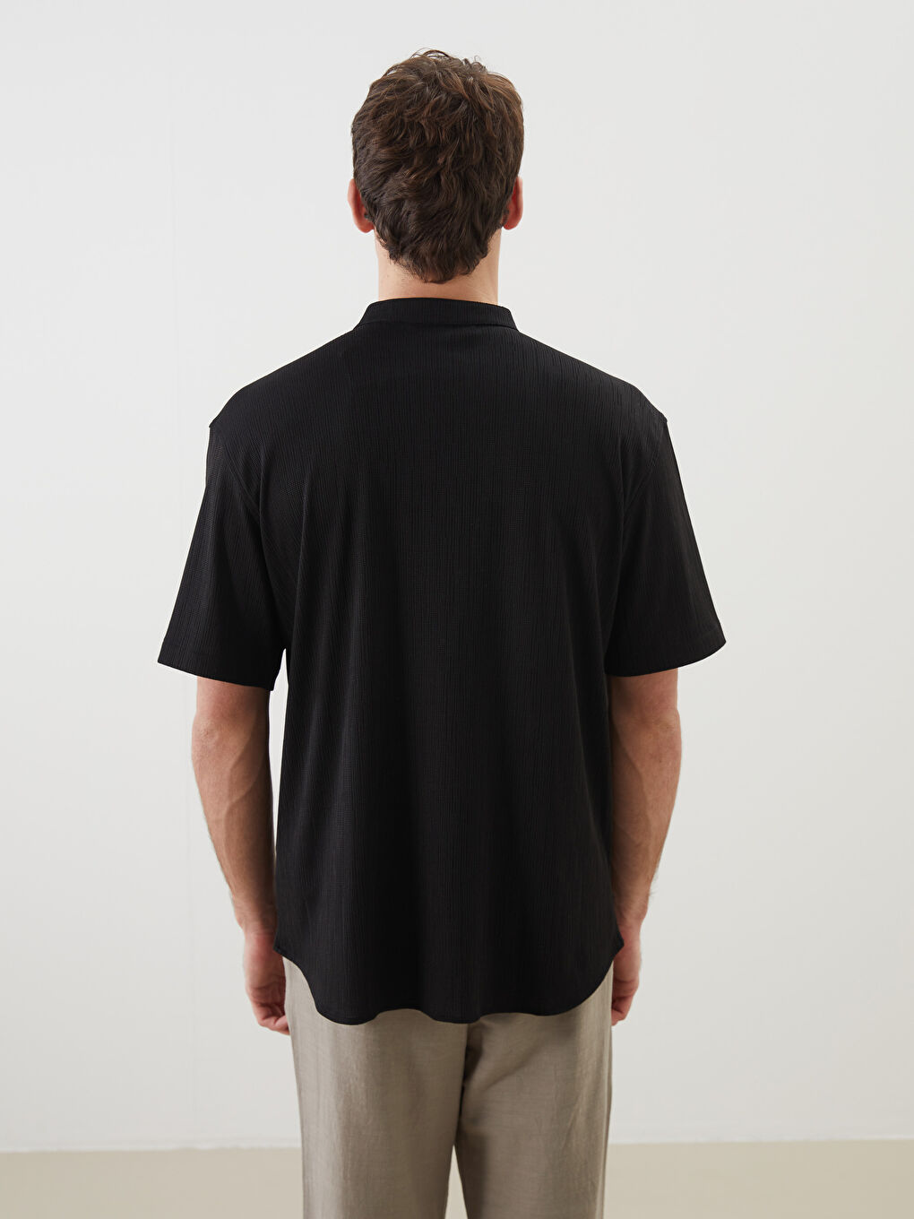 Regular Fit Short Sleeve Men's Shirt-7