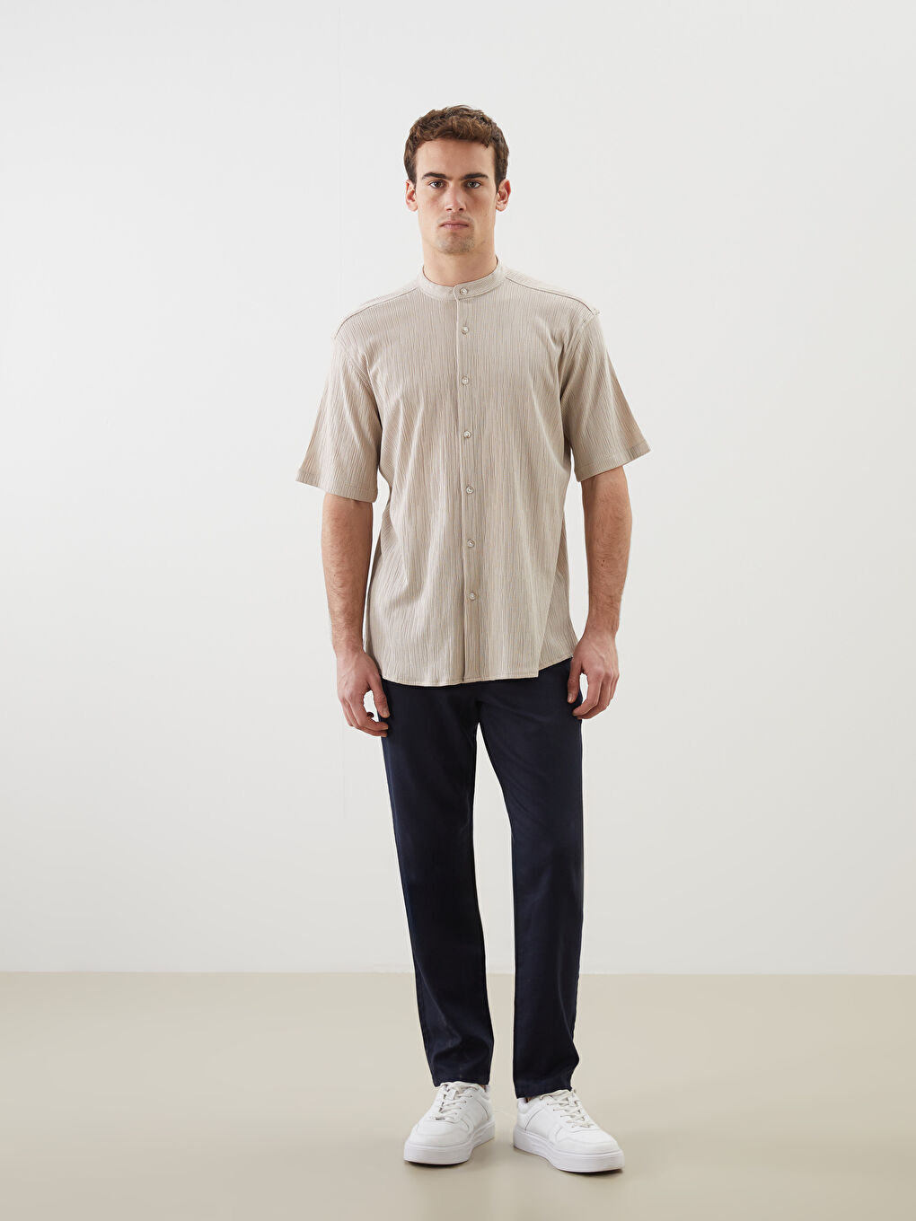 Regular Fit Short Sleeve Men's Shirt-3