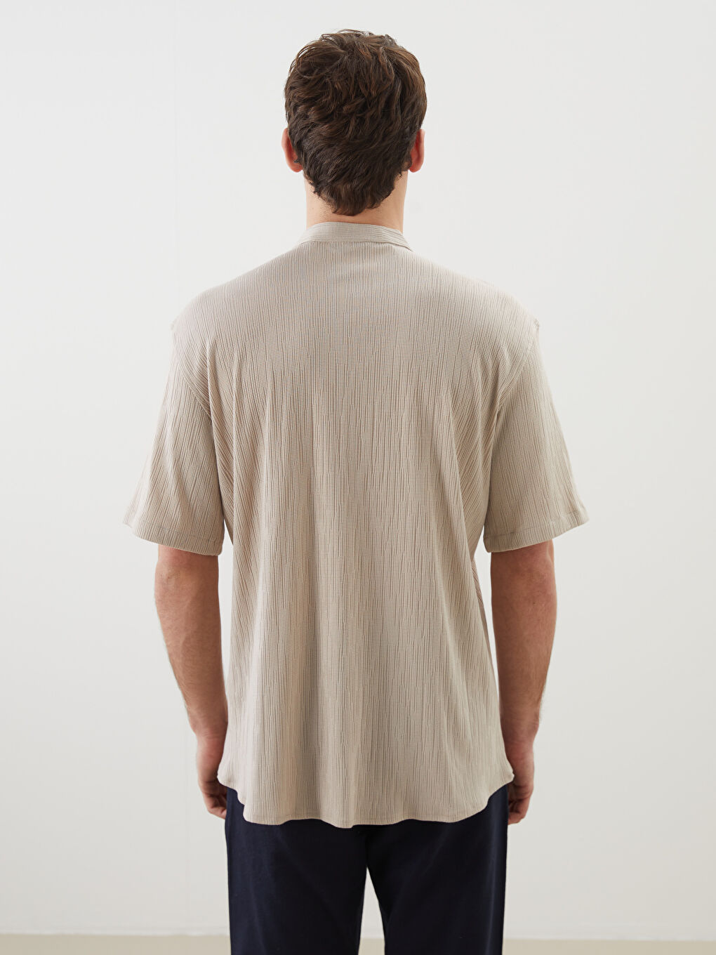 Regular Fit Short Sleeve Men's Shirt-7