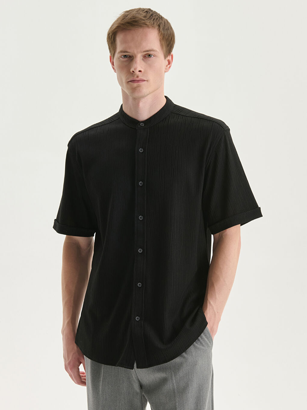 Regular Fit Short Sleeve Men's Shirt