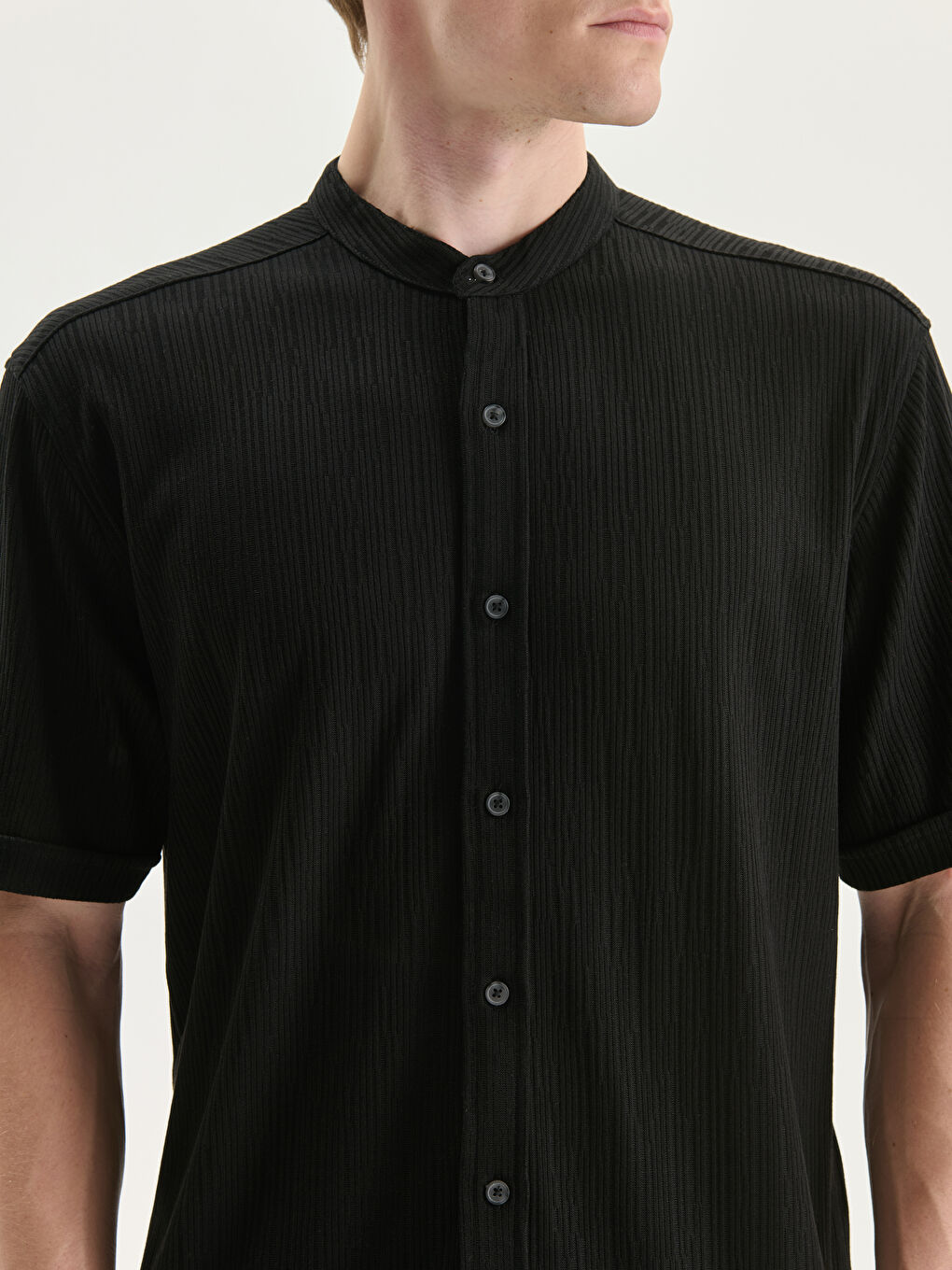 Regular Fit Short Sleeve Men's Shirt-4