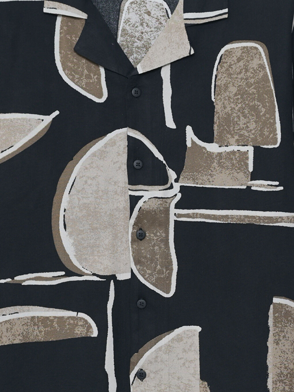 Relaxed Fit Short Sleeve Patterned Men's Shirt-2