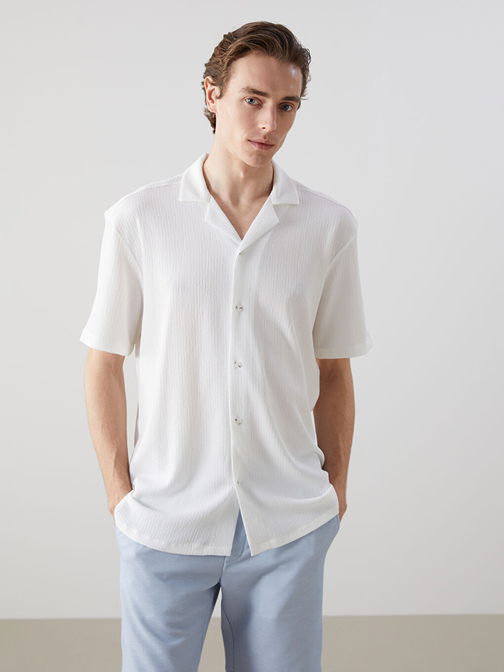 Regular Fit Short Sleeve Men's Shirt