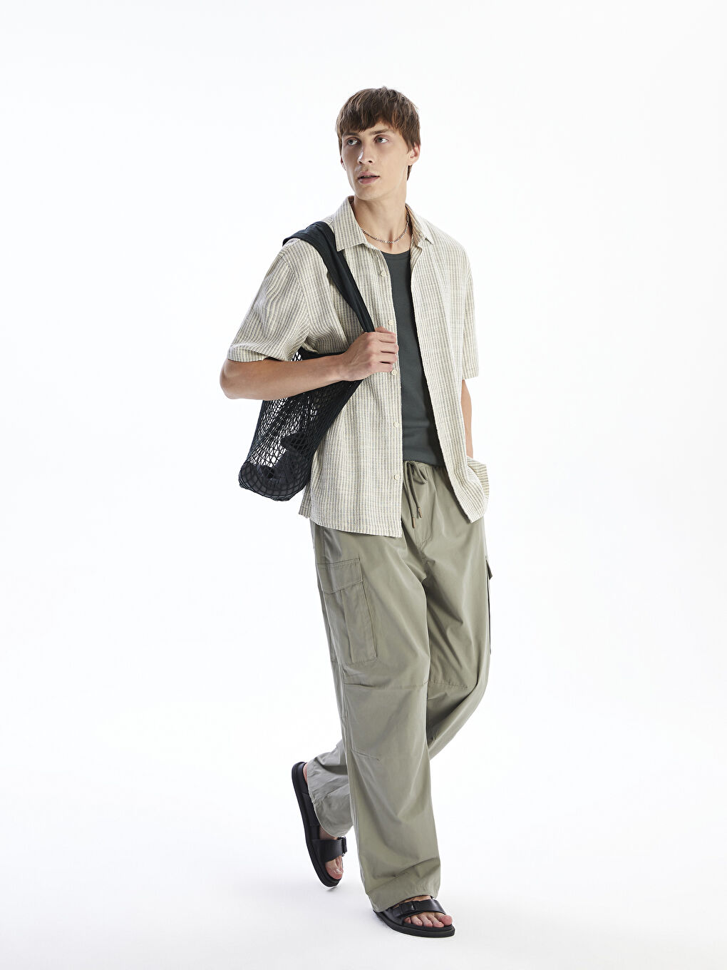 Relaxed Fit Men's Cargo Trousers