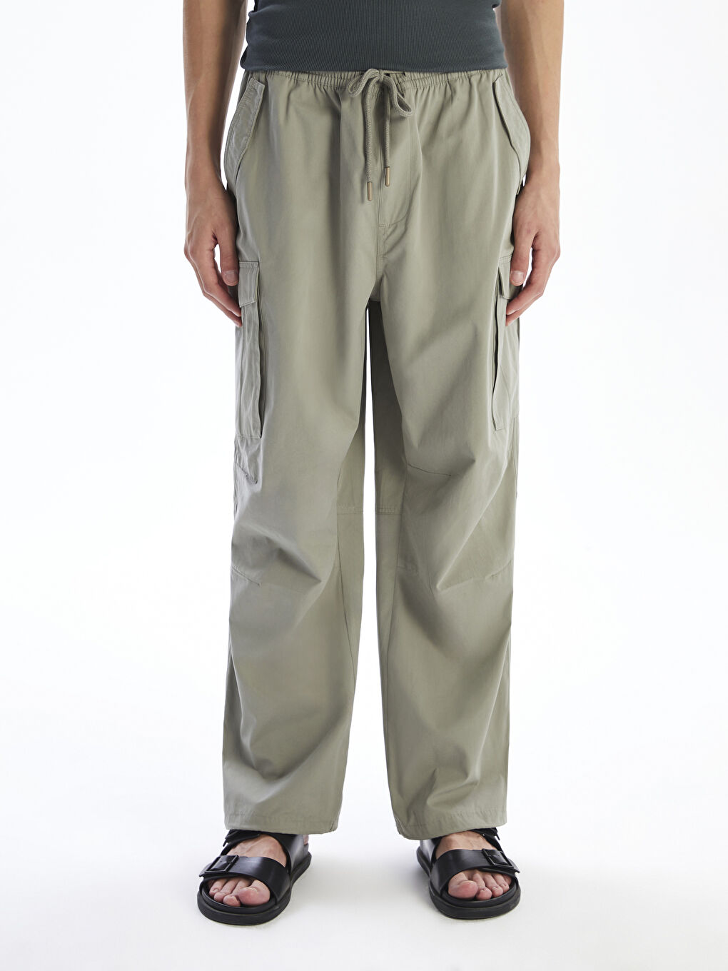 Relaxed Fit Men's Cargo Trousers-1