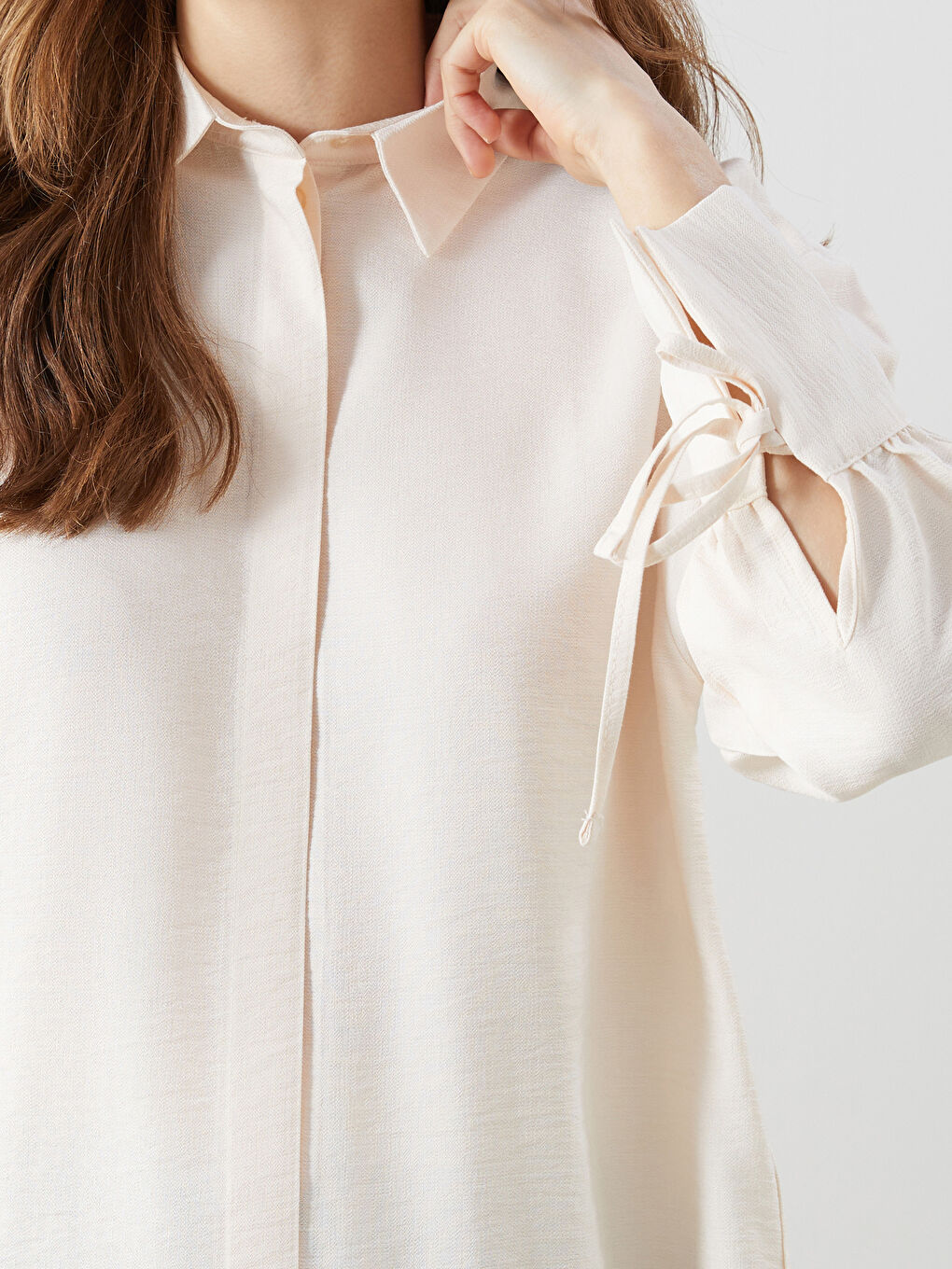 LCW Modest Oversize Women's Shirt Tunic -S5IE05Z8-EEW