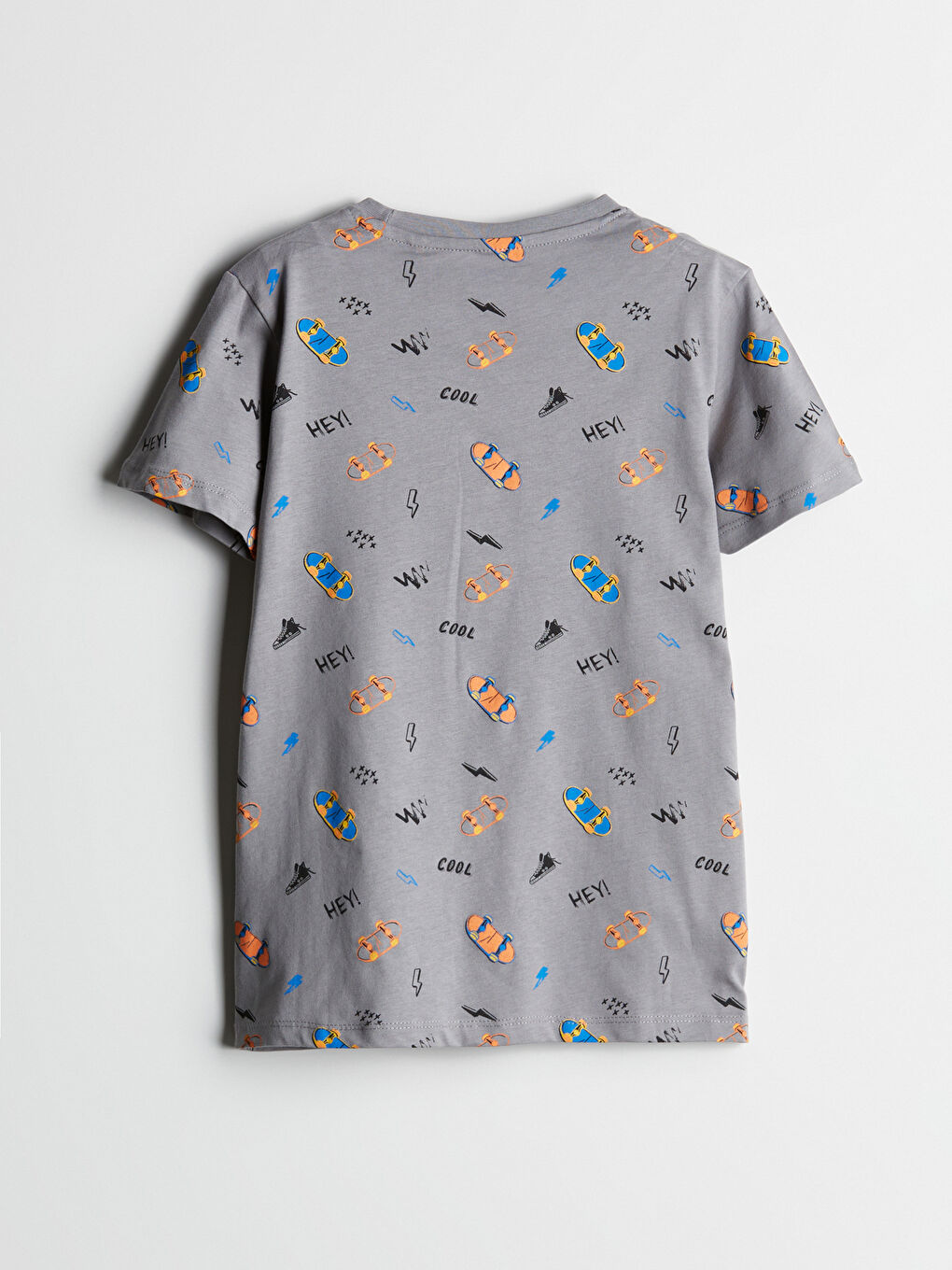 Crew Neck Boy's Pajama Set with Shorts -S5IE42Z4-LRW