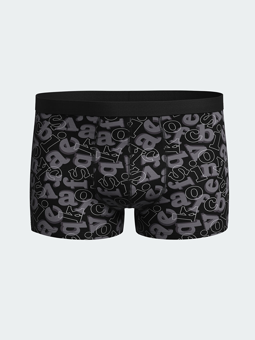 Karışık Standart Kalıp Pamuklu Esnek Erkek Boxer 3'lü-1