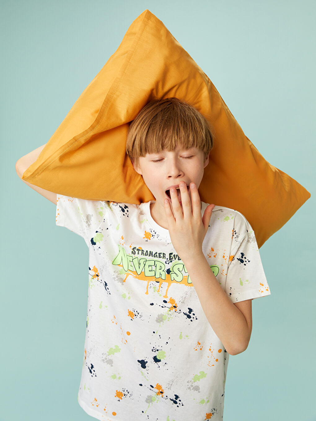 Crew Neck Boys' Shorts Pyjama Set -S5IE53Z4-LU7