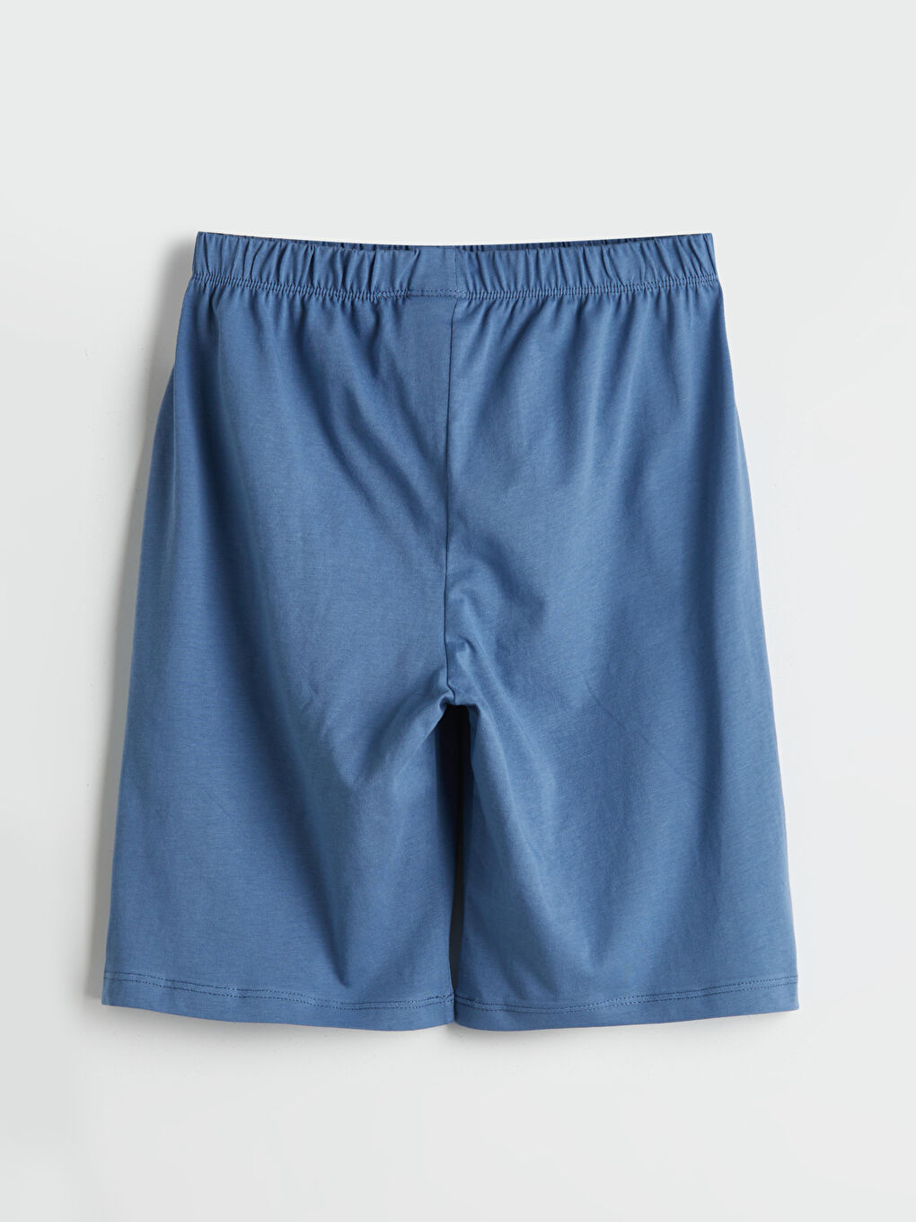 Mavi Beli Lastikli Erkek Çocuk Pijama Şort-1