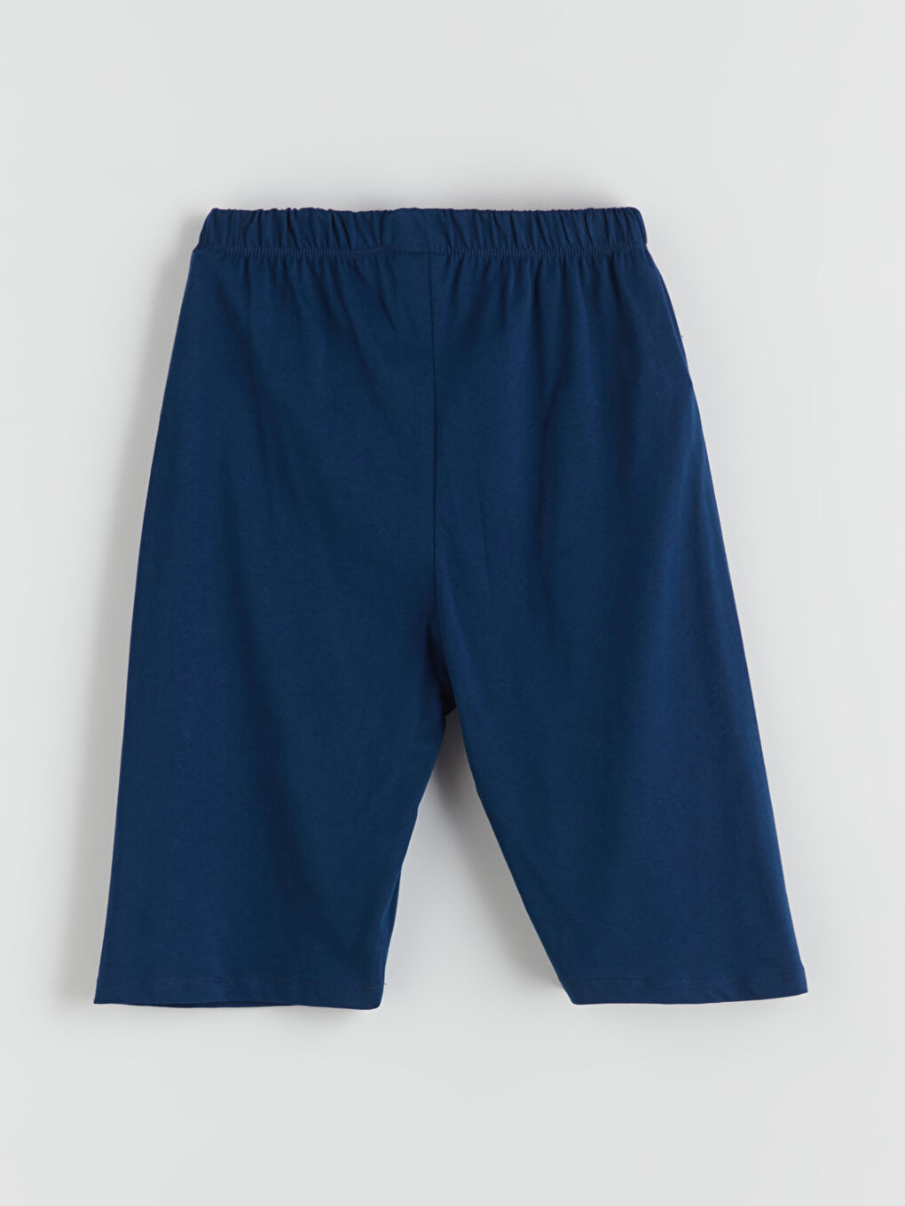 Lacivert Beli Lastikli Erkek Çocuk Pijama Şort-1