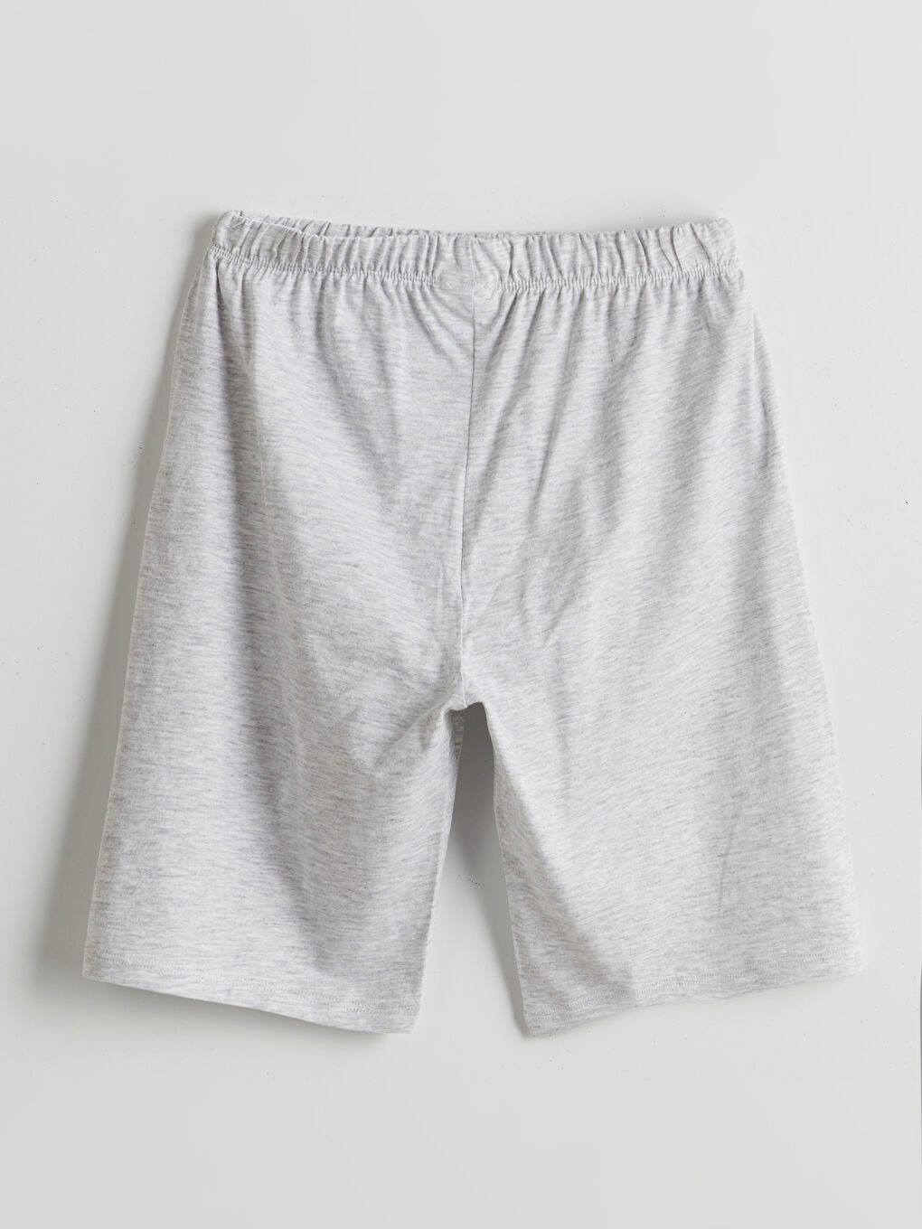 Gri Beli Lastikli Erkek Çocuk Pijama Şort-1