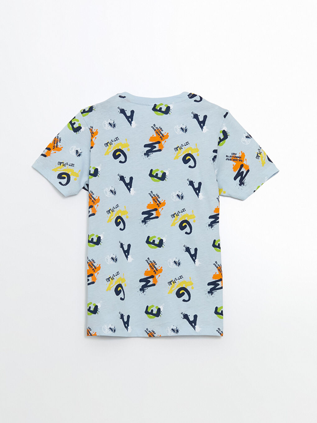 Mavi Bisiklet Yaka Erkek Çocuk Pijama Üst-1