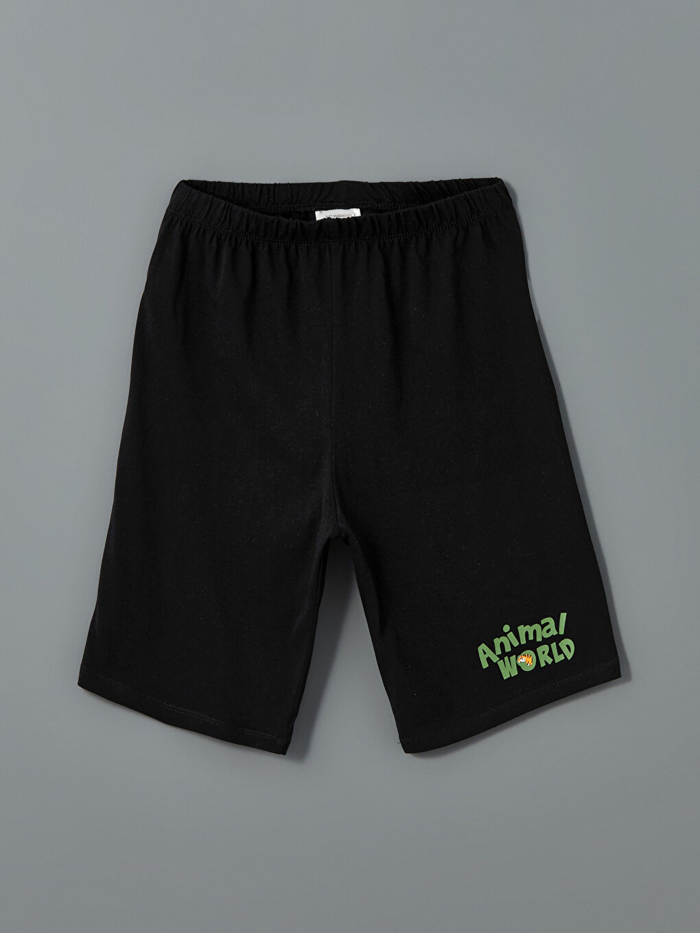 LCW Kids Siyah Beli Lastikli Erkek Çocuk Pijama Şort